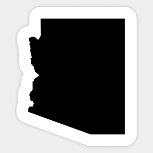 Arizona map in black Sticker